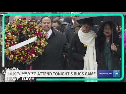 Dr. Martin Luther King Jr.'s family to make history during Bucs' Wild Card game