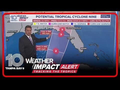 Tracking the Tropics: Potential Tropical Cyclone expected to become a Category 3 hurricane