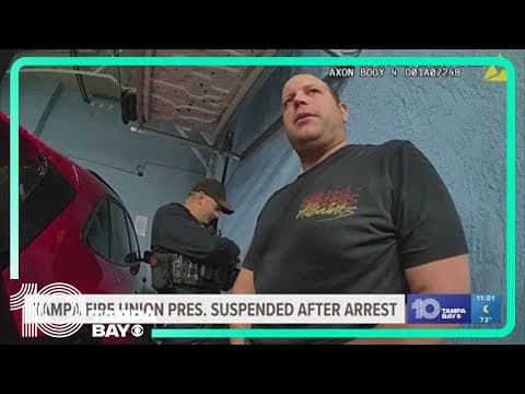 Tampa Fire Union President suspended after being arrested for urinating in public
