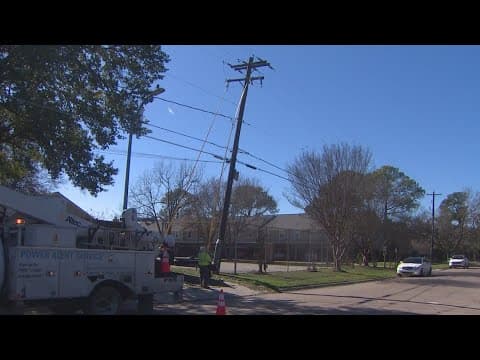 CenterPoint crews at work across Houston restoring power for those who lost it