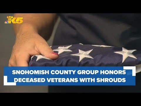 Support group honors deceased veterans with American flag shrouds