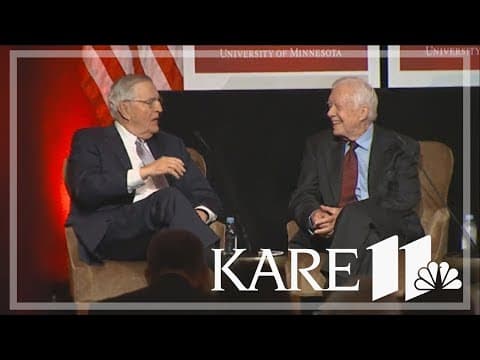 ARCHIVES: Former President Jimmy Carter, Former VP Walter Mondale share stage in 1995