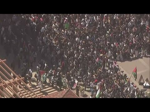 San Diego State University students stage walkout, call to divest from Israel