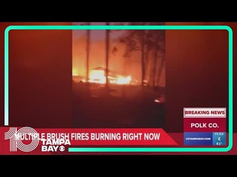 Fire Rescue, Florida Forest Service battling multiple brush fires in Polk County