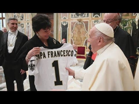 Saints owner Gayle Benson has audience with the Pope
