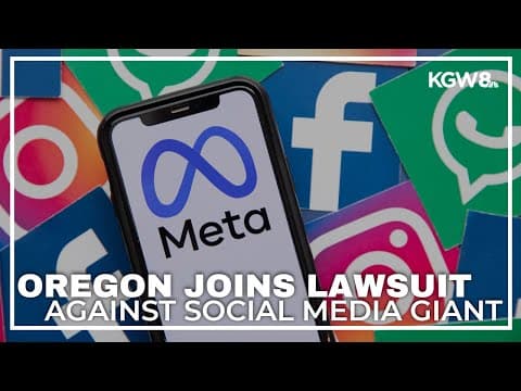 Oregon joins states suing Meta over kids' mental health