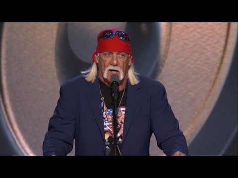 Hulk Hogan energizes crowd at RNC calling Trump 'A real American Hero'