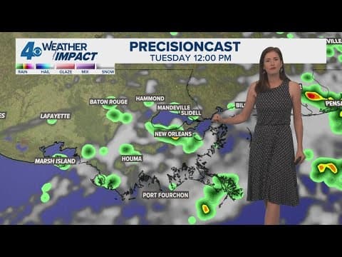 New Orleans Weather: Not-awful humidity and a few storms around
