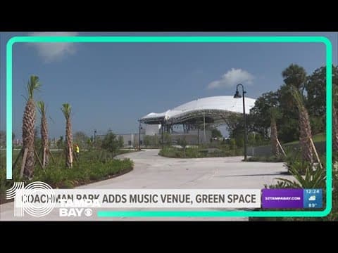 Coachman park adds music venue, green space