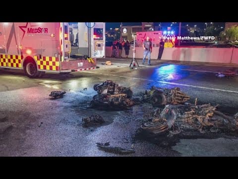Wreck involving at least 15 motorcycles on I-35W in Fort Worth injures at least 17, officials say