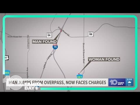 Police arrest man accused of stabbing woman after he jumps I-275 overpass