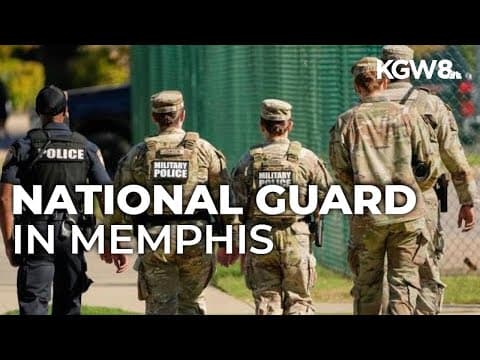 National Guard observed patrolling in Memphis
