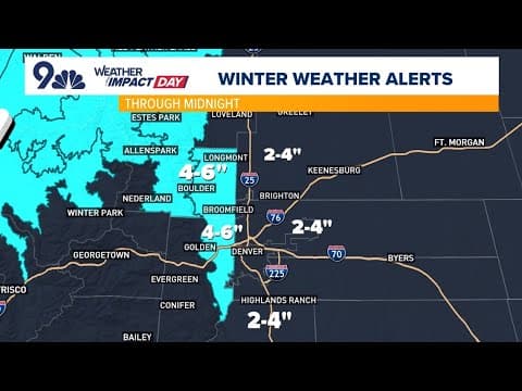 Extended forecast | Light snow and flurries all day Saturday on the Front Range