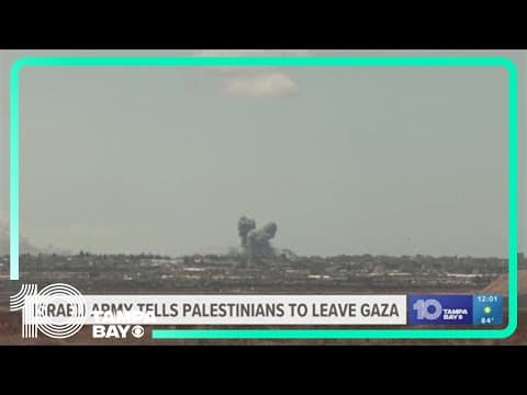 Israeli army tells Palestinians to evacuate parts of Gaza's Rafah ahead of an expected assault