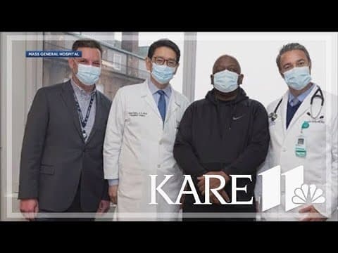 Man leaves hospital after successful pig organ transplant