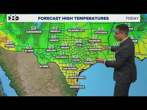DFW Weather: Rain moves out of DFW before a stronger storm moves in next week
