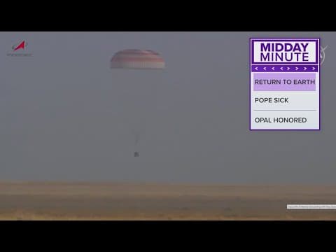 Capsule with 1 American, 2 Russians from International Space Station lands safely