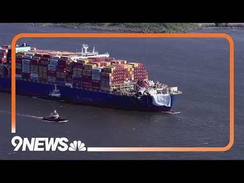 Dali cargo ship departs Baltimore 3 months after deadly bridge collapse