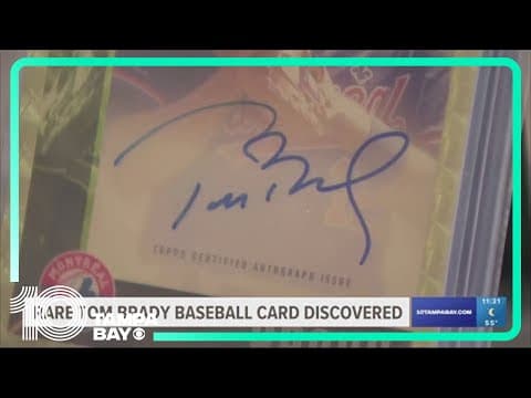 Tom Brady baseball card discovered at Minnesota collectible shop