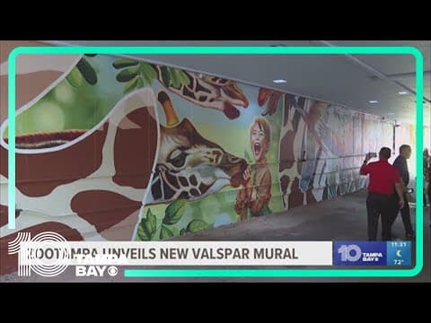ZooTampa unveils new Valspar mural