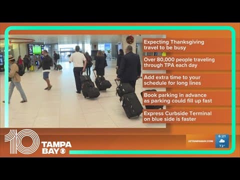 Thanksgiving travel tips from TPA