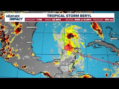 LIVE: Update on Tropical Storm Beryl