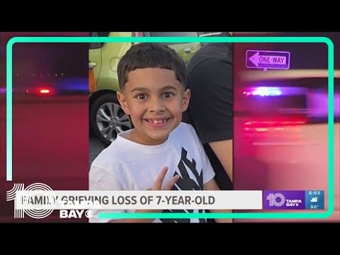 Family grieving loss of 7-year-old shot, killed in Tampa on July 4
