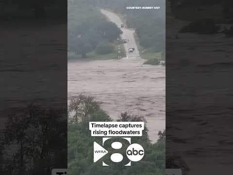 Timelapse footage shows how quickly Texas floodwaters rose, leading to devastating damage and deaths