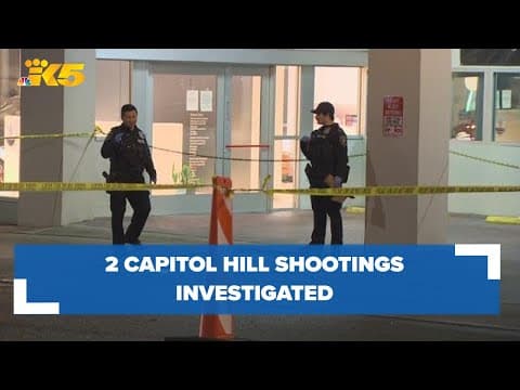 2 injured in 2 shootings overnight in Seattle's Capitol Hill neighborhood