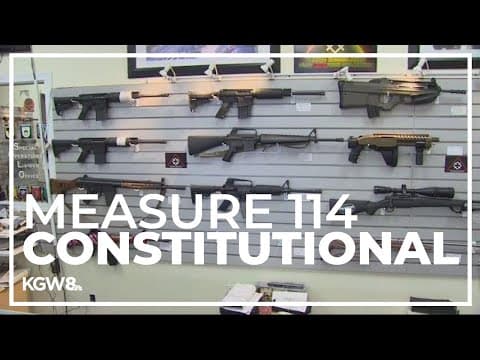 Federal judge rules Oregon's gun control measure is constitutional