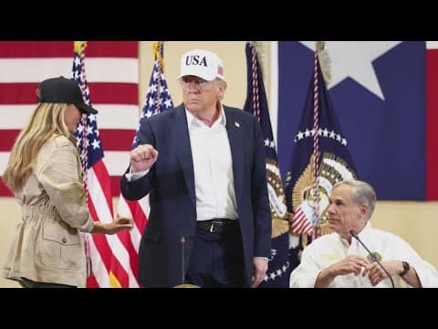 President Trump, First Lady tour Texas flood sites: Latest updates