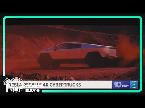 Tesla recalling nearly 4,000 Cybertrucks because accelerator pedal can get stuck
