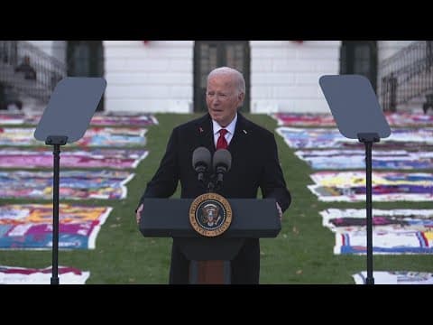 AIDS Memorial Quilt displayed on White House lawn for first time