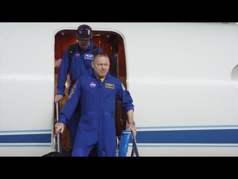 Two NASA astronauts who were stuck in space for nine months will discuss their experience