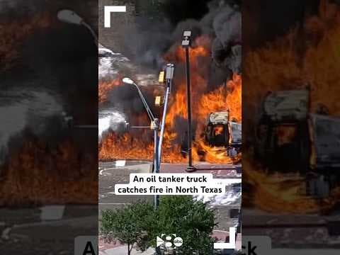 Residents were forced to evacuate after a 5,000 gallon diesel fuel tanker caught fire in DeSoto.