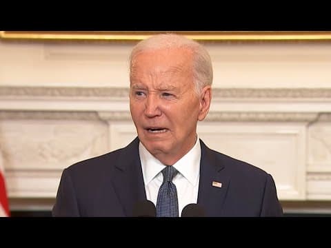 Joe Biden delivers remarks on ongoing tensions in the Middle East