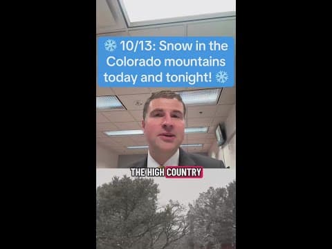 10/13: Snow continues in Colorado’s mountains!