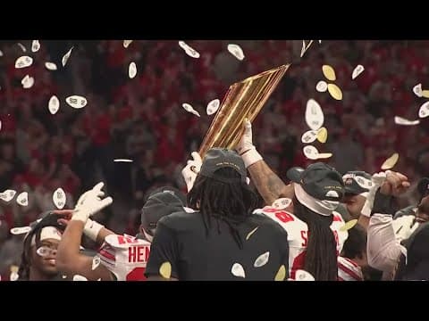 National Championship: Ohio State celebrates win over Notre Dame to secure national title