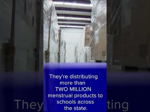 Nonprofit distributing menstrual products to schools