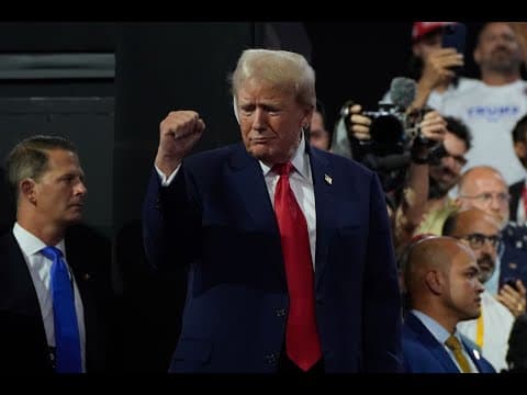 Trump leaves Republican convention surrounded by Secret Service agents