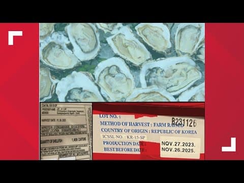 Norovirus cases linked to frozen Korean oysters at Mission Valley restaurant