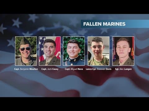 Five Marines who died in helicopter crash near San Diego identified