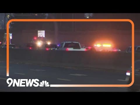Police activity closes multiple lanes of Interstate 25