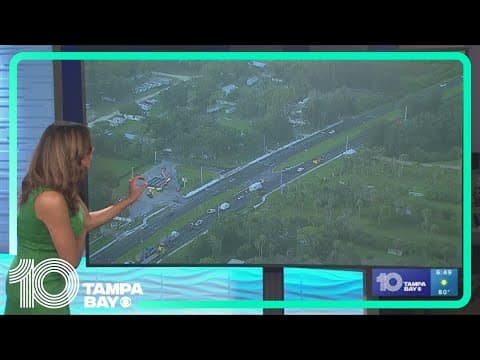 Traffic impacted on US 41 as crews work large fire in Gibsonton