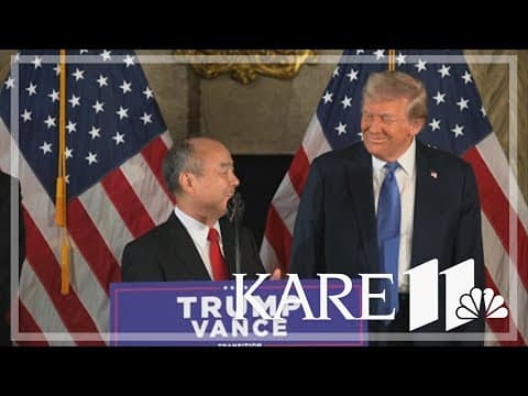 Trump and SoftBank CEO announce investment into US Artificial Intelligence