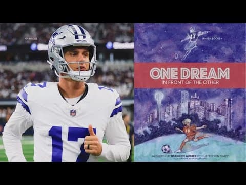 Cowboys kicker Brandon Aubrey to release children's book
