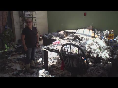 North Texas residents assess the damage after Tuesday morning storms