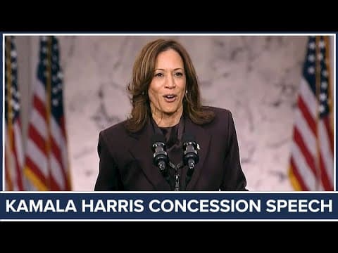 Kamala Harris concession speech | FULL SPEECH