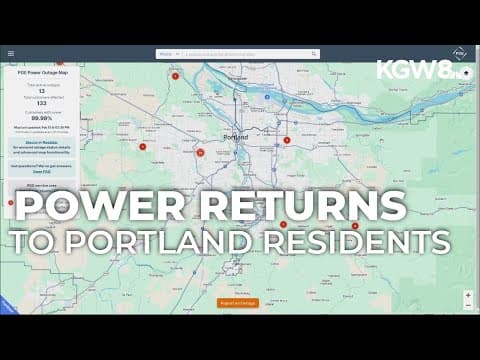 Power slowly restores to Portland residents after morning snowstorm