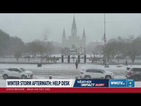 Winter Storm Aftermath: Chief Meteorologist Chris Franklin joins help desk
